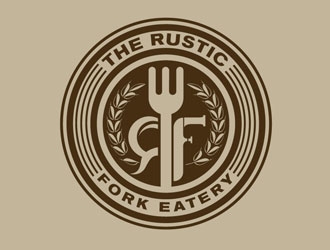 The rustic fork eatery  logo design by frontrunner