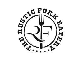 The rustic fork eatery  logo design by sanworks