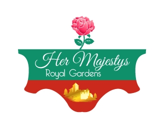 Her Majestys Royal Gardens logo design by Dawnxisoul393