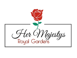 Her Majestys Royal Gardens logo design by Dawnxisoul393