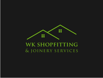 wk shopfitting & joinery services  logo design by Susanti