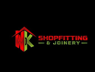 wk shopfitting & joinery services  logo design by NikoLai