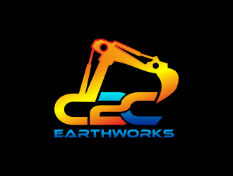 C2C earthworks logo design by hidro