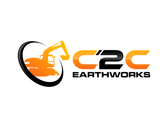 C2C earthworks logo design by lexipej