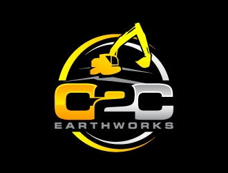 C2C earthworks logo design by J0s3Ph