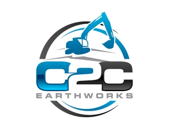 C2C earthworks logo design by J0s3Ph
