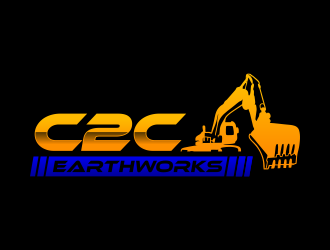 C2C earthworks logo design by qqdesigns