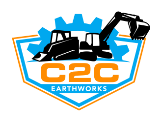 C2C earthworks logo design by ingepro