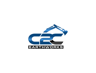 C2C earthworks logo design by haidar