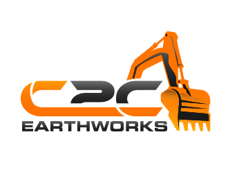 C2C earthworks logo design by scriotx