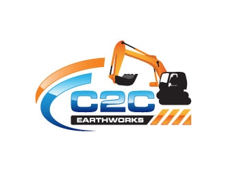 C2C earthworks logo design by zinnia