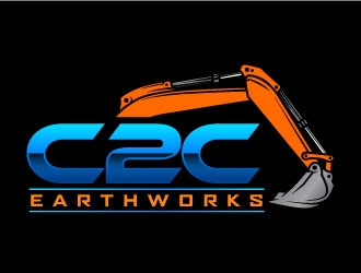 C2C earthworks logo design by daywalker