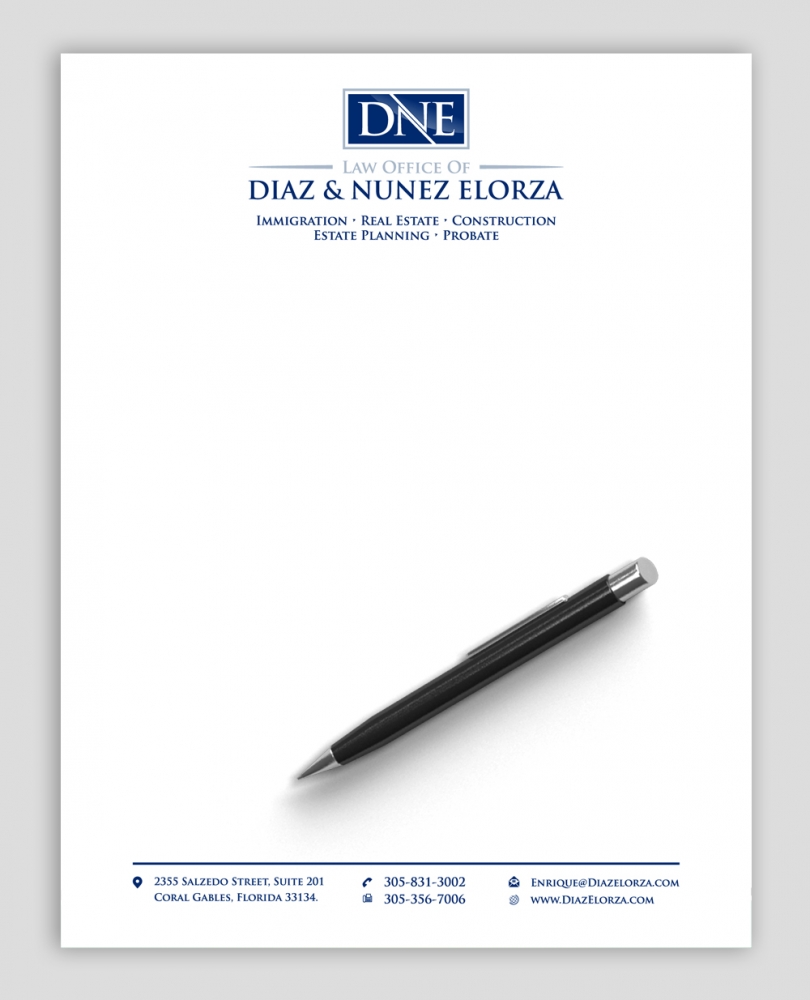 Law Office of Diaz & Nunez Elorza logo design by abss