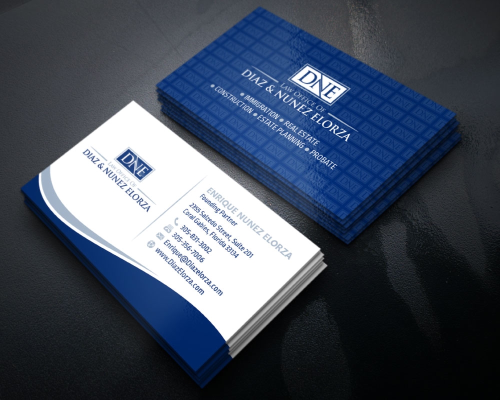 Law Office of Diaz & Nunez Elorza logo design by Boomstudioz