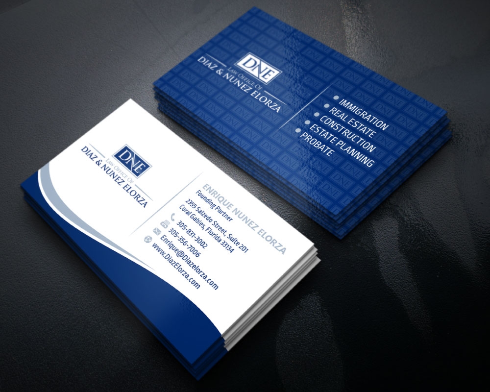 Law Office of Diaz & Nunez Elorza logo design by Boomstudioz