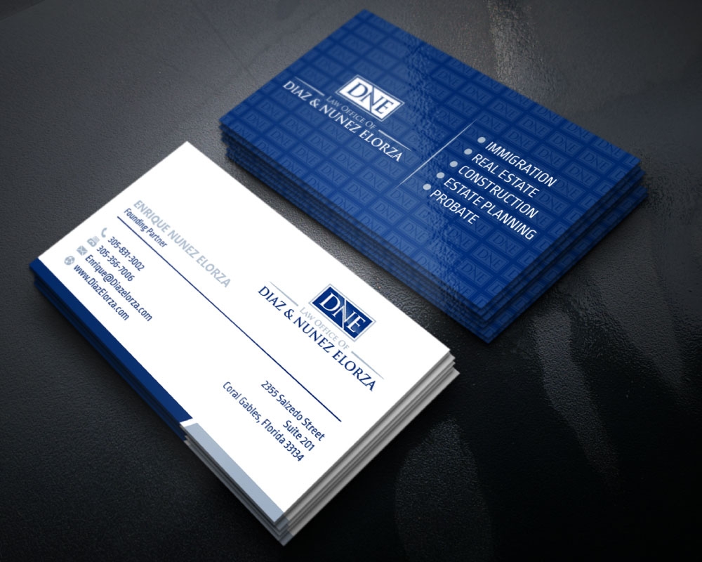Law Office of Diaz & Nunez Elorza logo design by Boomstudioz