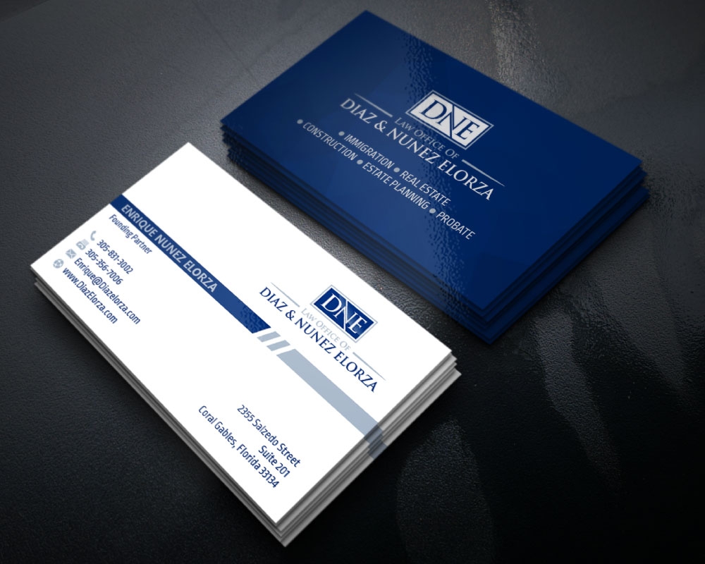 Law Office of Diaz & Nunez Elorza logo design by Boomstudioz