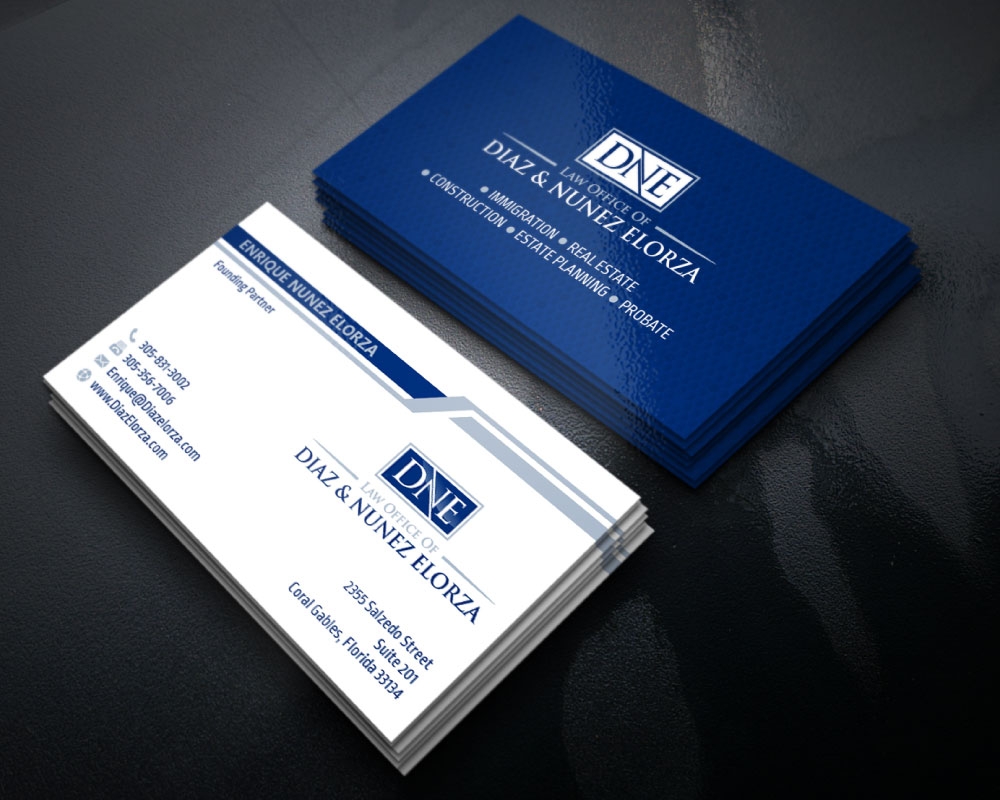 Law Office of Diaz & Nunez Elorza logo design by Boomstudioz