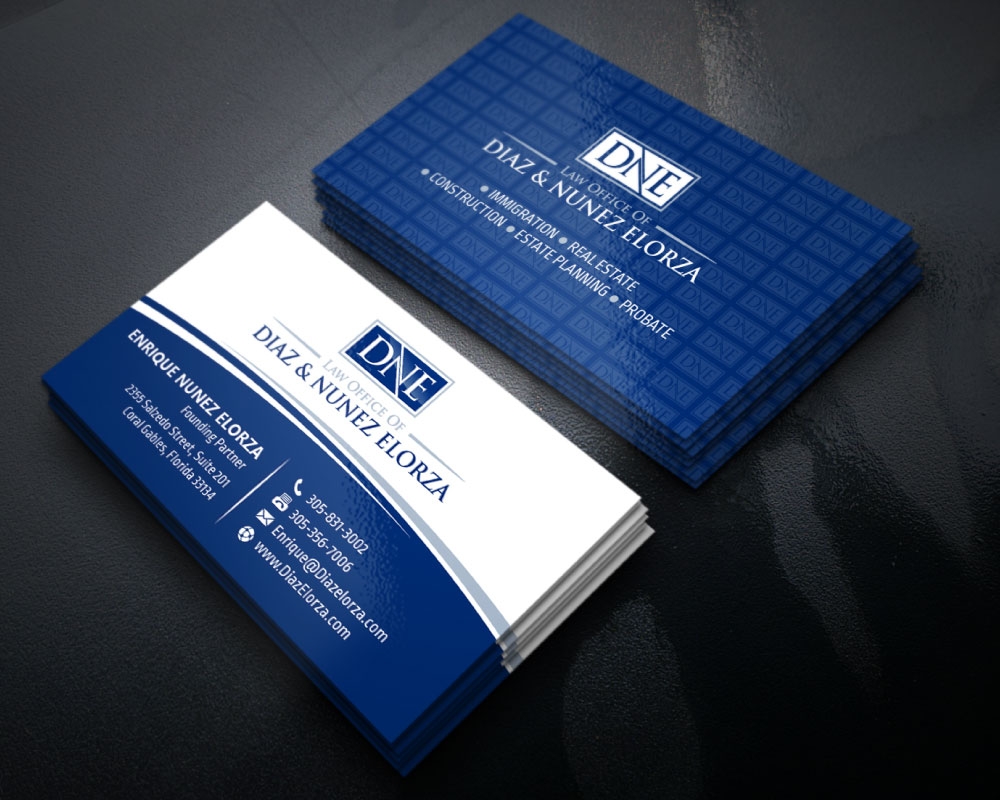 Law Office of Diaz & Nunez Elorza logo design by Boomstudioz