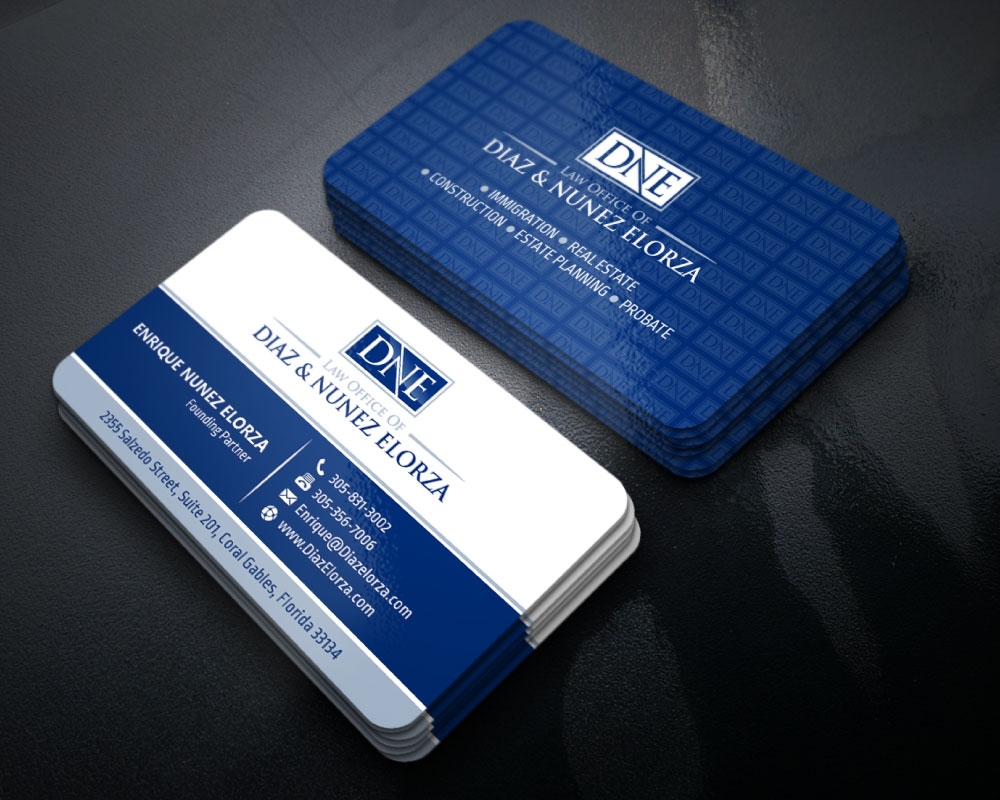 Law Office of Diaz & Nunez Elorza logo design by Boomstudioz