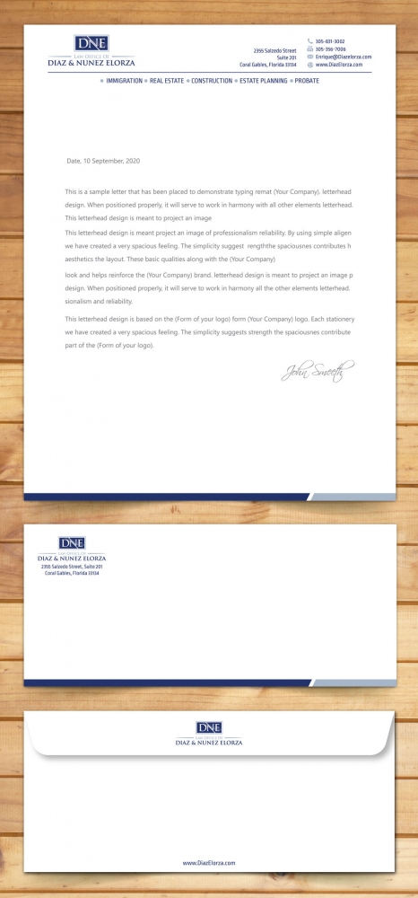 Law Office of Diaz & Nunez Elorza logo design by Boomstudioz