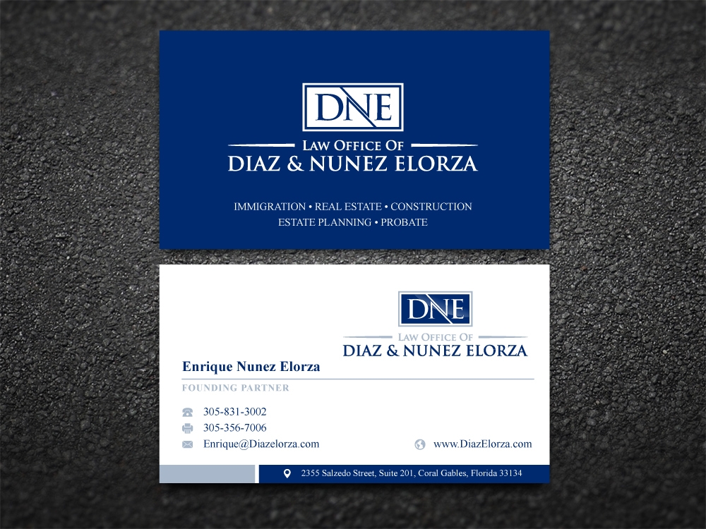 Law Office of Diaz & Nunez Elorza logo design by labo