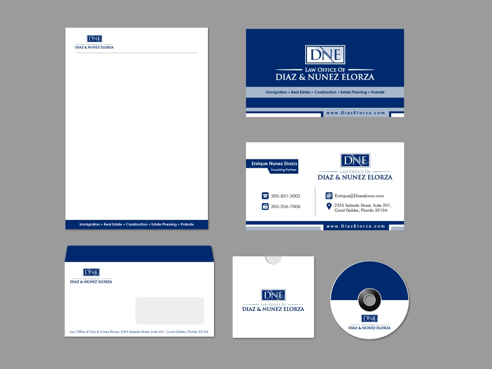 Law Office of Diaz & Nunez Elorza logo design by shravya