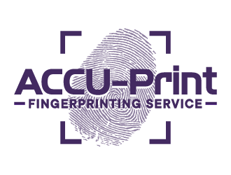 ACCU-Print Fingerprinting Service logo design by ORPiXELSTUDIOS