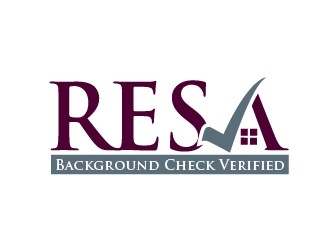 RESA Background Check Verified  logo design by ZQDesigns