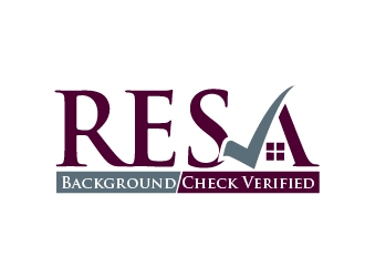 RESA Background Check Verified  logo design by ZQDesigns