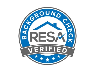 RESA Background Check Verified  logo design by jaize