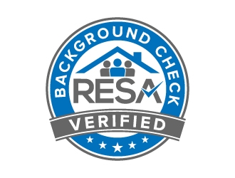 RESA Background Check Verified  logo design by jaize