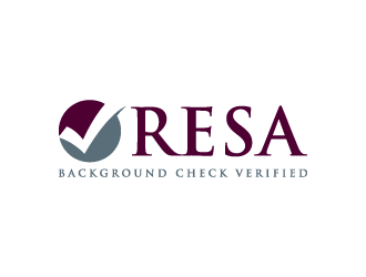 RESA Background Check Verified  logo design by denfransko