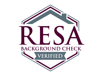 RESA Background Check Verified  logo design by BeDesign