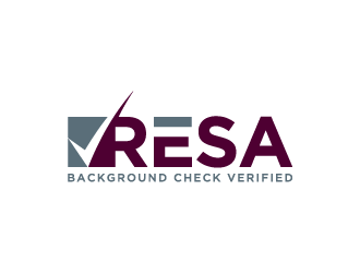 RESA Background Check Verified  logo design by denfransko