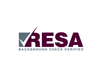 RESA Background Check Verified  logo design by denfransko