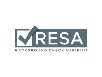 RESA Background Check Verified  logo design by denfransko
