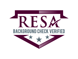 RESA Background Check Verified  logo design by pencilhand