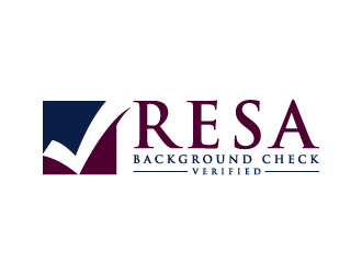 RESA Background Check Verified  logo design by denfransko