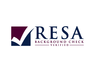 RESA Background Check Verified  logo design by denfransko