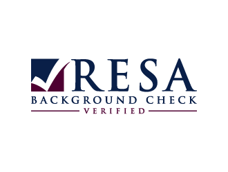 RESA Background Check Verified  logo design by denfransko