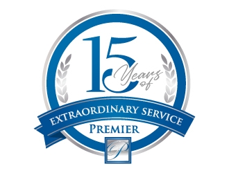 15 years of extraordinary service @ Premier logo design by jaize