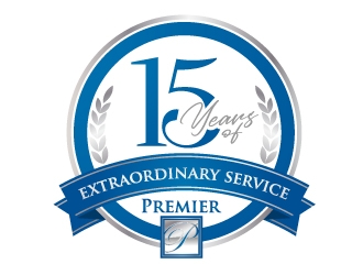 15 years of extraordinary service @ Premier logo design by jaize