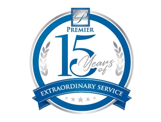 15 years of extraordinary service @ Premier logo design by jaize