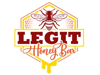 Legit Honey Bar logo design by MAXR
