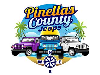 Pinellas County Jeeps logo design by haze