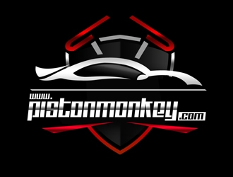 www.pistonmonkey.com logo design by Arrs