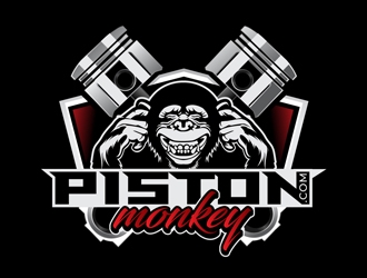 www.pistonmonkey.com logo design by DreamLogoDesign