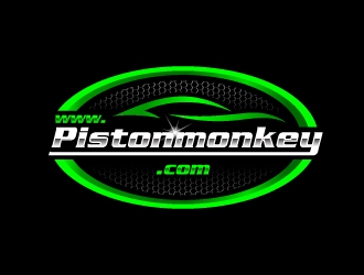 www.pistonmonkey.com logo design by jishu