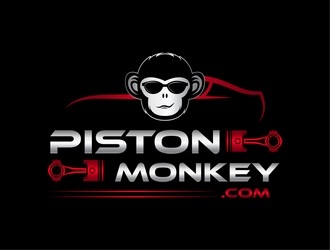 www.pistonmonkey.com logo design by ksantirg